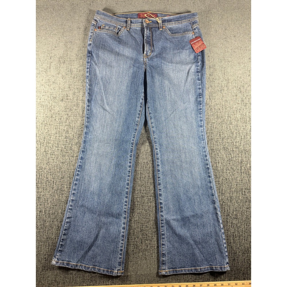 Jeanstar Elle Womens 16 Petite Bootcut Jeans Classic Indigo Stretch K29288K